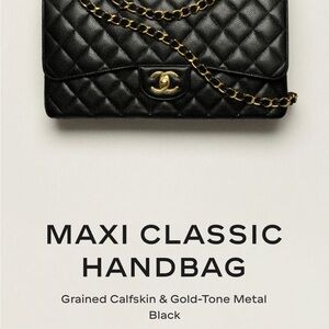 Chanel Black Quilted Shoulder Bag with Gold Chain